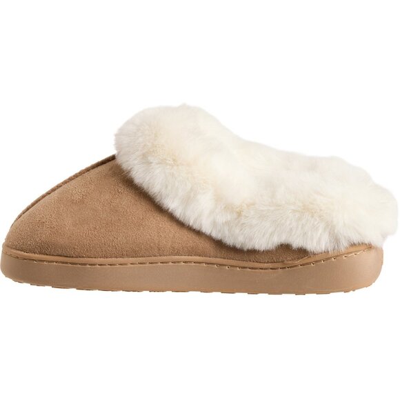 NEW Cuddl Duds Microsuede Faux-Fur Cuff Slippers For Women 925 1s8 - Picture 5 of 9